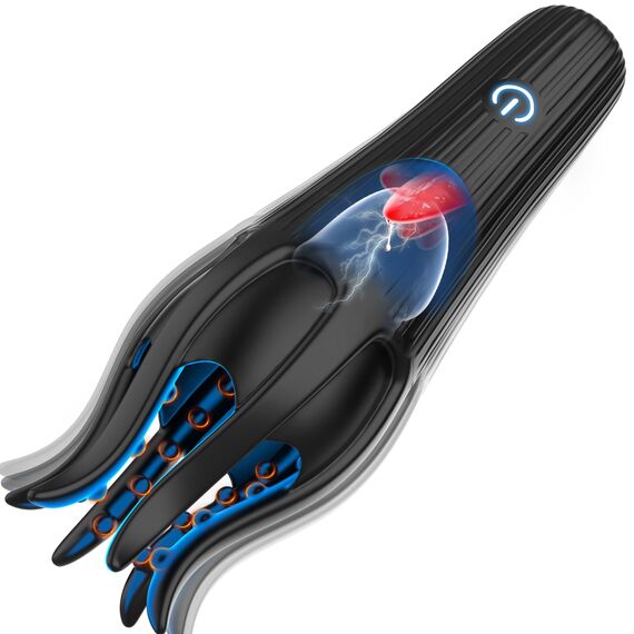 Masturbieren für Männer Penis Eichel Stimulator, Tagnaff Sex Spielzeug für die Männer 10 Klopf- und Vibration Masturbator, Vibratorensets Sexspielzeug für Men Solo Paare Masturbatoren Taschenmuschi