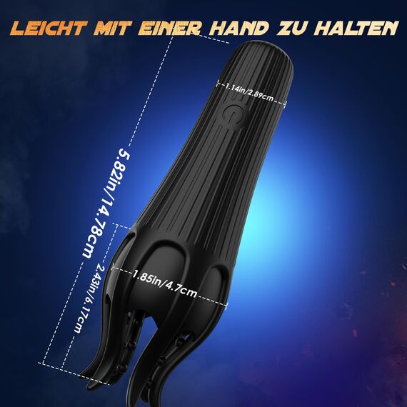 Masturbieren für Männer Penis Eichel Stimulator, Tagnaff Sex Spielzeug für die Männer 10 Klopf- und Vibration Masturbator, Vibratorensets Sexspielzeug für Men Solo Paare Masturbatoren Taschenmuschi