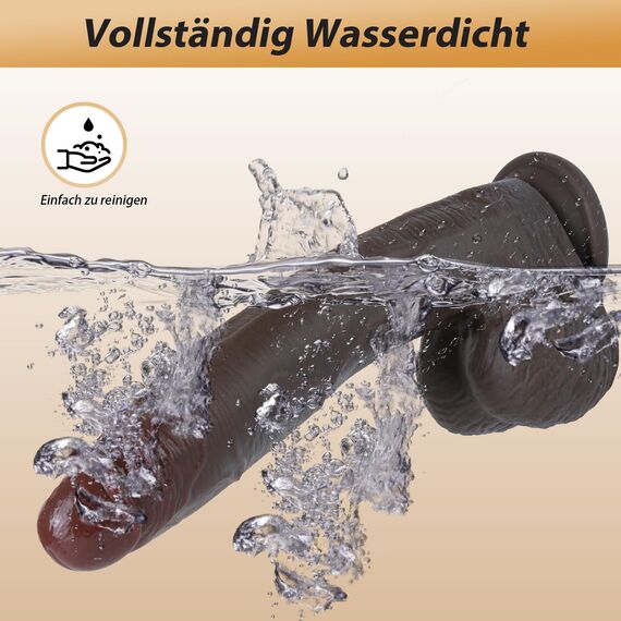 Feelip 29 cm Realistischer Black Dildo Anal, Klassische Dildos mit Starkem Saugnapf Sex Spielzeug für Die Frau Analdildo Männer XXL Dildo Groß Sex Toy Diloschwanz für Frauen Sex Spielzeug