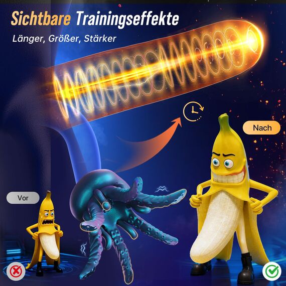 Tagnaff Sex Spielzeug für die Männer Vibrator Eichel Stimulation, 9 Vibration Masturbator Vibratorensets Masturbieren für Männer Paare, Upgraded Tentakel Sex Toyset für Man Sexspielzeug Masturbatoren