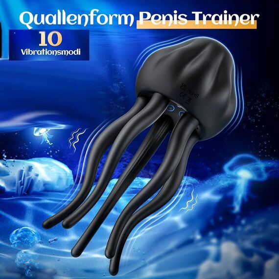 Tagnaff Masturbator mit 10 Vibrationsmodi, Umwickeln Tentakel Vibrator für Penis Klitoris Nippel Stimulation, Sexspielzeug für die Männer Frau Paare, Sex Toy mit Eichelmassageteilchen S3