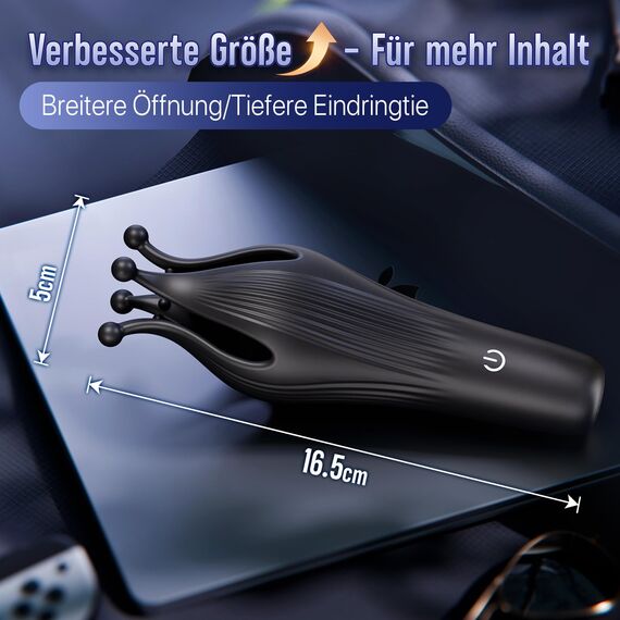 Tagnaff Masturbator Taschenmuschi Upgrade-Größe 10 Zungenmodi Sex Spielzeug für die Männer Paare Extrem Sex Toys für Penis Klitoris Brust Stimulation, Vibratorensets für Männer mit 3D-Partikel Sextoys