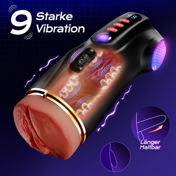 Tauara Masturbator Sex Spielzeug für die Männer, Masturbieren für Männer mit 3 Liner Abnehmbare, APP Masturbatoren mit 9 Vibration und 9 Saugen Taschenmuschi Sexspielzeug Vibratorensets Sex Toys