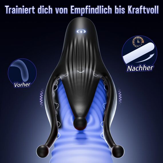 Tagnaff Masturbator Taschenmuschi Upgrade-Größe 10 Zungenmodi Sex Spielzeug für die Männer Paare Extrem Sex Toys für Penis Klitoris Brust Stimulation, Vibratorensets für Männer mit 3D-Partikel Sextoys
