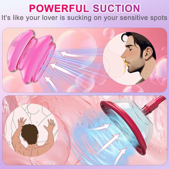 Klitoris Saugschalen Muschipumpe Sexspielzeug für Frauen, Manuelle Vakuum Klitoral Vaginapumpe, Stimuliert Klitoris Sauger, Nippelsauger Vakuum Pussy Pump Klitoris Stimulator Sex Toys für Frauen