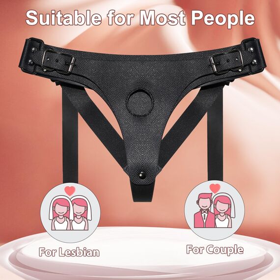 Adult Sex Toys Harness Dildos - Sex Toys Realistic Silicone Strap-on Dildos with Adjustable Waist, Adult Toys Soft G Spot Suction Cup Dildo for Hands Free Play, Adult Sex Toys for Women Couple Lesbian