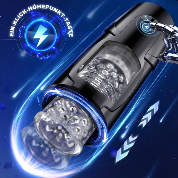 Pangpangmi Elektrischer Masturbator Masturbieren für Männer, Sex Spielzeug für die Männer mit 7 Modi Teleskopfunktion und Rotation, App-Steuerung Masturbatoren Taschenmuschi Penis Sexspielzeug