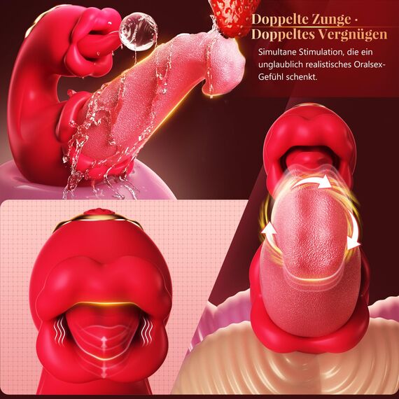 Vibration für Frauen Vibrator,Sex Spielzeug für Die Frau 3in1 Vibratorensets für Frauen Klitoris mit 10 Swing Modus, Sex Spielzeug für Die Paare Sexmaschine für Die Frau Sex Toyset für Woman