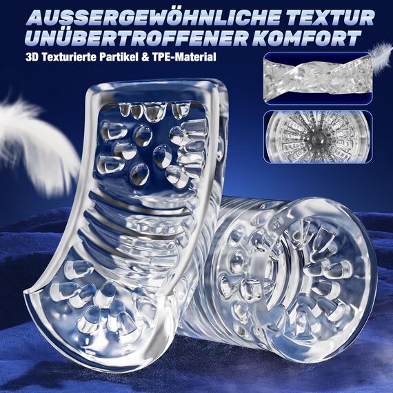 Pangpangmi Elektrischer Masturbator Masturbieren für Männer, Sex Spielzeug für die Männer mit 7 Modi Teleskopfunktion und Rotation, App-Steuerung Masturbatoren Taschenmuschi Penis Sexspielzeug