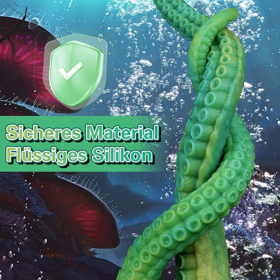 Wakelust 50CM Flüssiges Silikon Dildo Monster Fantasy Dildo mit Starkem Saugnapf Realistischer Oktopus-Tentakel Dildo für Sie Analdildos G-Punkt Anal Plug Erotik Sexspielzeug für Männer Frauen Paare
