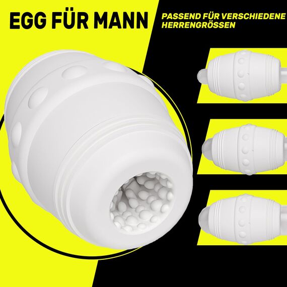 Masturbator Taschenmuschi Sex spielzeug für die Männer,Realistischer 3D Masturbation Erotik Manuelle Cup Masturbatoren Eichel Stimulation Pocket Pussy Blowjob Penis Sex Toyset für Man Solo,Weiß