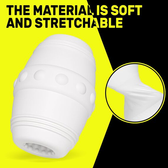 Masturbator Taschenmuschi Sex spielzeug für die Männer,Realistischer 3D Masturbation Erotik Manuelle Cup Masturbatoren Eichel Stimulation Pocket Pussy Blowjob Penis Sex Toyset für Man Solo,Weiß