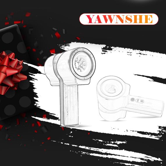 Masturbieren für Männer Elektrisch, Doppelhülle mit Stoß Rotation Vibration Sex Spielzeug für die Männer, Blowjob Taschenmuschi Sexmaschine Masturbator Realistisch, YAWNSHE Penis Vibrator Sexspielzeug