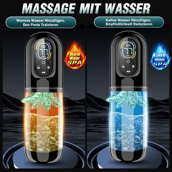 Elektrischer Masturbator Sex Spielzeug für die Männer mit 7 Modi Teleskopfunktion & Rotieren & Saugen & Vibrieren und Lecken, Masturbieren für Männer Sex Toys Taschenmuschi Sexspielzeug Masturbatoren