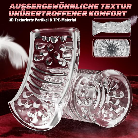 Pangpangmi Elektrischer Masturbator Masturbieren für Männer, Sex Spielzeug für die Männer mit 7 Modi Teleskopfunktion und Rotation, App-Steuerung Masturbatoren Taschenmuschi Penis Sexspielzeug