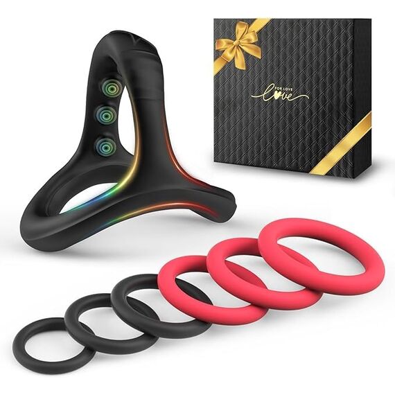 Penisringe, Erotikspielzeug, Penisringe, männlich, drei in einem, verzögernd, erotisches Spielzeug, Sexspielzeug für Erwachsene für Paare und Männer