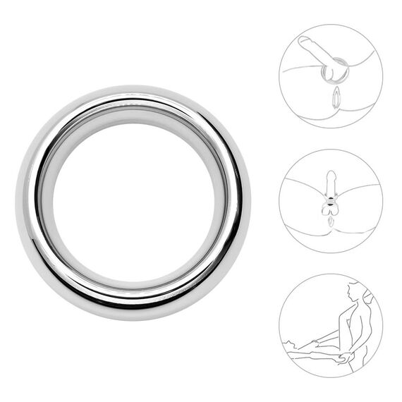 Roluck Penisring Männ Edelstahl Cockringe,Metall Penisring zur Potenzsteigerung,Erotik Penis Eichel Intimschmuck Bondage Eichelring verzögerte Ejakulation Ring SM Sexspielzeug(3,5cm)