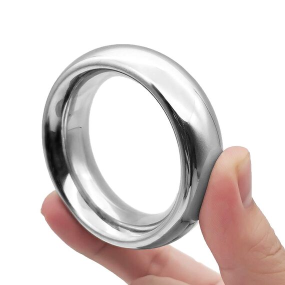 Roluck Penis Ring Cockring Metal Cockring für verzögert Ejakulation Lang Anhaltende Erektion Männer Penisring Glansring (4,5cm)