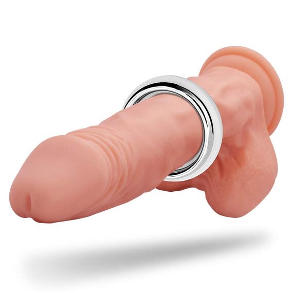Roluck Penis Ring Cockring Metal Cockring für verzögert Ejakulation Lang Anhaltende Erektion Männer Penisring Glansring (4,5cm)