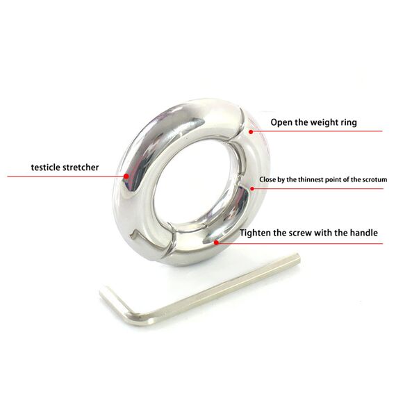 Penisring Metall Edelstahl Hodenringe Für Den Mann 5 Größe Hodengewicht Männer Cockring Penis Ringe Sex Spielzeug & Spiele Für Paare (3.3cm/1.3in)