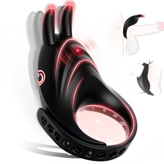 Sex Spielzeug für die Männer Penisring mit Einstellbare Größe, Cockring Vibration Sex Spielzeug für Paare mit Rabbit Vibrator für Klitoris, Erotik Sexspielzeug Penis Ring Sex 7 Vibrationsmodi Sex Toys