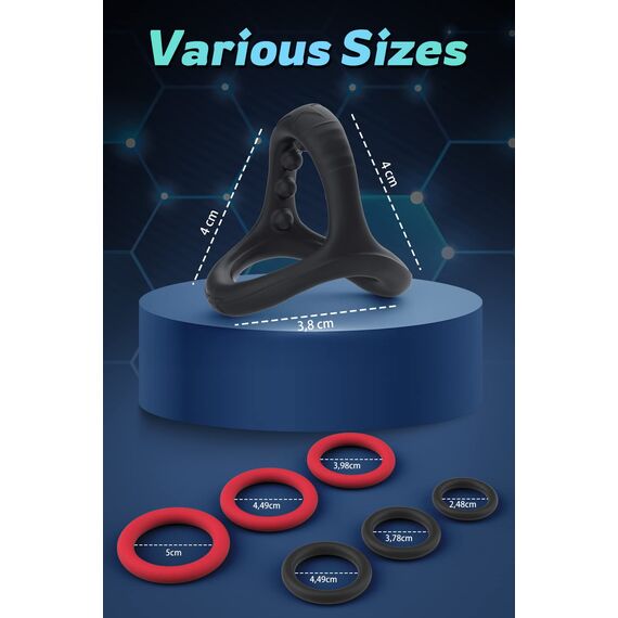 Penisring Set - 7 PCS Penis Ring Sex Spielzeug für Die Männer, Cockring Sexspielzeug für Paare Extrem Sex, Penisringe Silikon Toys