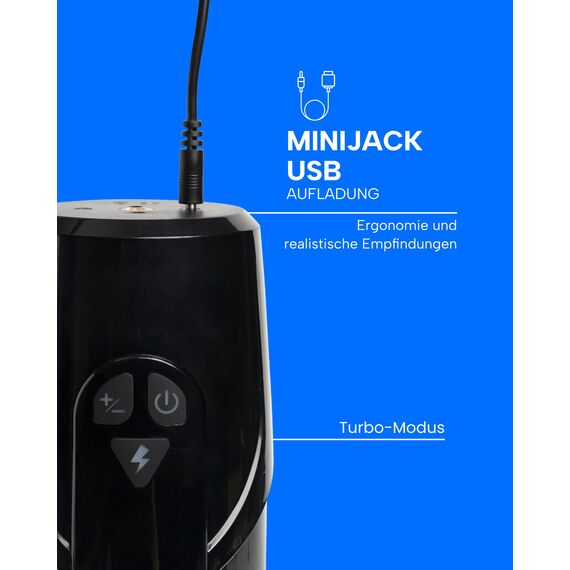 MySecretCase Realistische Masturbatoren 7 Stimulationsmodi + Turbo-Modus, Masturbator für Männer, Penisvibrator, Masturbieren für Männer Elektrisch, Vibrator Mann, Elektrische Cup-Masturbatoren USB