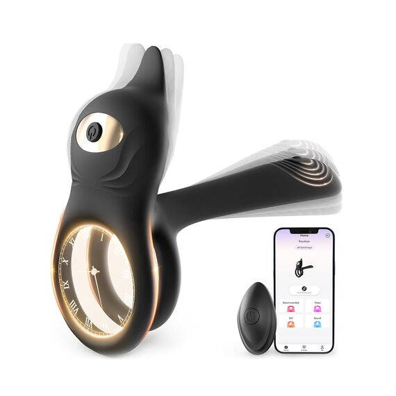 Penisring Sex Spielzeug für die Paare Extrem Sex, Verdickung Penis Klitoris Stimulator, Doppelte Verzögerung 10 Modi Penis Ring Erotisches Sexspielzeug für die Männer, Erotik Cockring Dual Penisringe