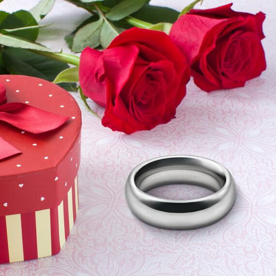 Roluck Penisring Männ Edelstahl Cockringe,Metall Penisring zur Potenzsteigerung,Erotik Penis Eichel Intimschmuck Bondage Eichelring verzögerte Ejakulation Ring SM Sexspielzeug(3,5cm)