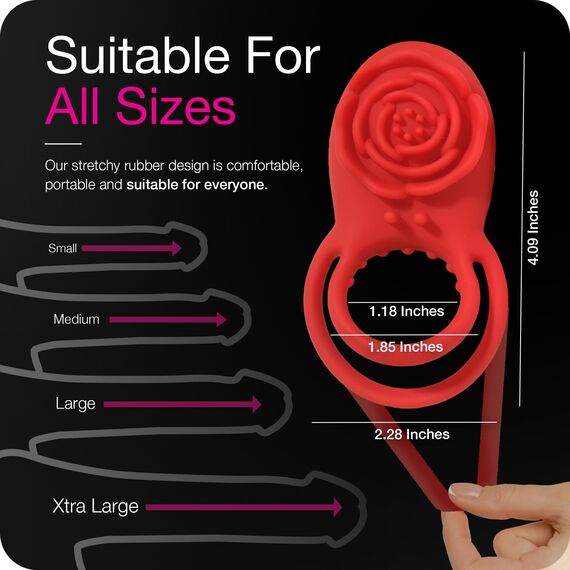 Solofun Vibrierender Penisring Sexspielzeug für Männer Penisring Vibrator mit 8 Vibrationen Klitorisstimulator Erwachsene Sexspielzeug für Männer Frauen mit Fernbedienung Vibratoren für Männer