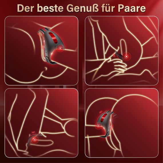 Sex Spielzeug für die Männer Penisring mit Einstellbare Größe, Cockring Vibration Sex Spielzeug für Paare mit Rabbit Vibrator für Klitoris, Erotik Sexspielzeug Penis Ring Sex 7 Vibrationsmodi Sex Toys