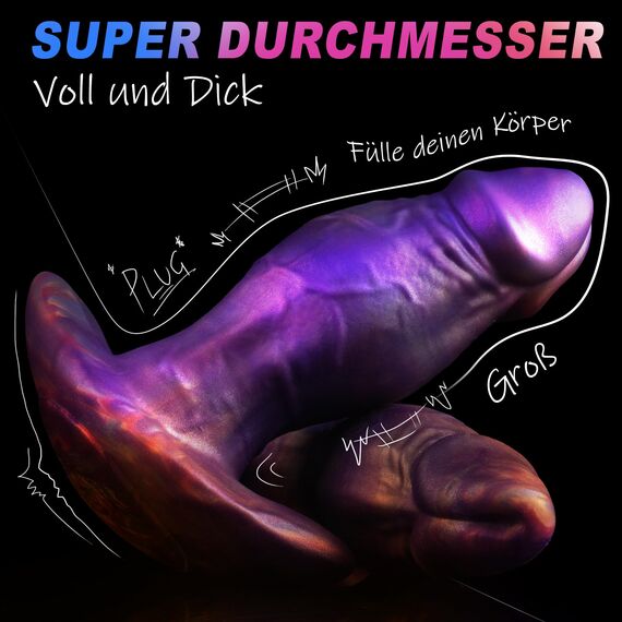Butt Plυg 6.75cm Durchmesser Buttplug XXL Soft Dildo mit T-Förmiger Basis Analdilo für Männer Silikon Anal Plug Realistischer Tragbar Analdehner für Frauen Analplug Prostata Analtoy Sexspielzeug Sex