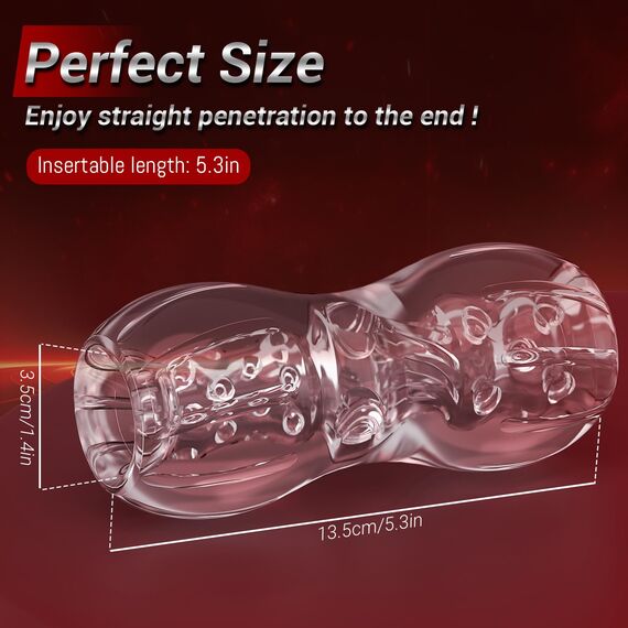 Männlicher Masturbator Sexspielzeug für Männer, offene Enden, Taschenmuschi, Erwachsenenspielzeug, Sexspielzeug, 4 Herren, UK, tragbares männliches Stroker-Spielzeug für Blowjob, gefälschte Muschi