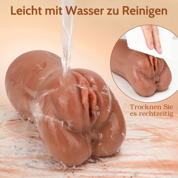 710G Realistische Masturbatoren Sex Spielzeug für die Männer - 3D Taschenmuschi Realistisch Groß Masturbieren für Männer Weichem Silikon Vagina Masturbator Pocket Pussy Sexspielzeug for Männer Solo
