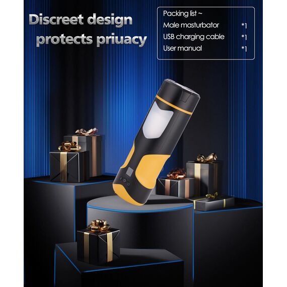 Elektrisches Cup-Masturbator-Spielzeug APP-Steuerung, Masturbieren für Männer mit 8 Modi, Teleskopfunktion und rotierender Massagefunktion, Pocket-Pussy-Penis-Masturbatoren, leicht zu reinigen