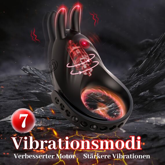 Sex Spielzeug für die Männer Penisring mit Einstellbare Größe, Cockring Vibration Sex Spielzeug für Paare mit Rabbit Vibrator für Klitoris, Erotik Sexspielzeug Penis Ring Sex 7 Vibrationsmodi Sex Toys
