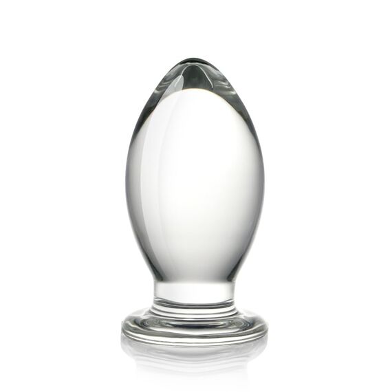 SXOVO Glas Butt Plug, Clear Anal Plugs Butt Plug Kristallglas Dildo Anal Klassische Dildos Anal Dildo Anal Toys Sexspielzeug für Männer und Frauen, Erwachsene Paare, Einsteiger (S)