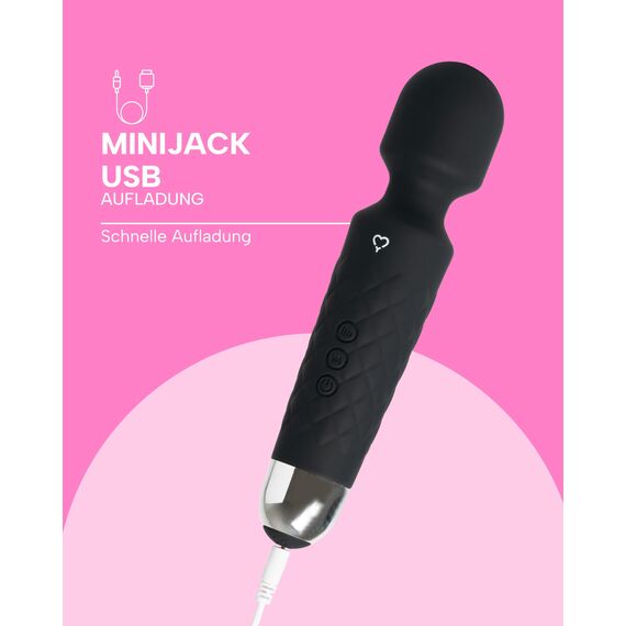 MySecretCase Vibratorensets für Frauen Klitoris 20cm Auflege Vibration für Frauen Kabellos 20 Vibrationen + 8 Geschwindigkeiten Vibrator Sexspielzeug Paar Vibrator Klitoris Wasserdicht USB