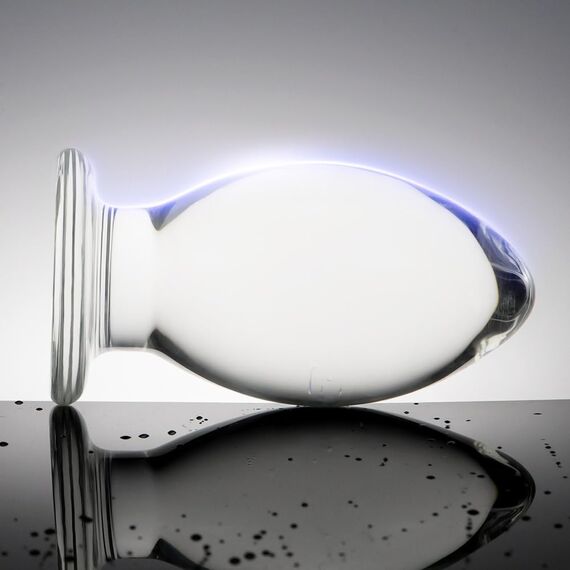 SXOVO Glas Butt Plug, Clear Anal Plugs Butt Plug Kristallglas Dildo Anal Klassische Dildos Anal Dildo Anal Toys Sexspielzeug für Männer und Frauen, Erwachsene Paare, Einsteiger (M)