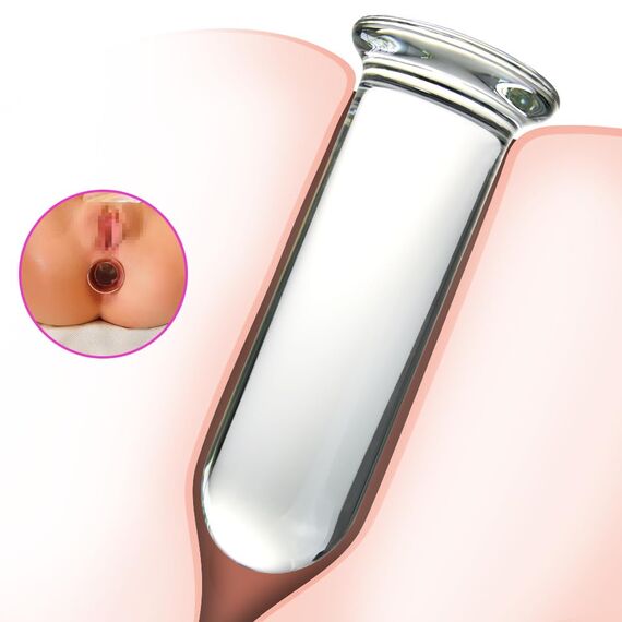 Roluck Glas Analplug Buttplug,Groß Glasplug Butt Plug SM Masturbation G-Punkt Stimulator für Frauen Männer Paare Valentine's Gift Sexspielzeug Sex-Toys