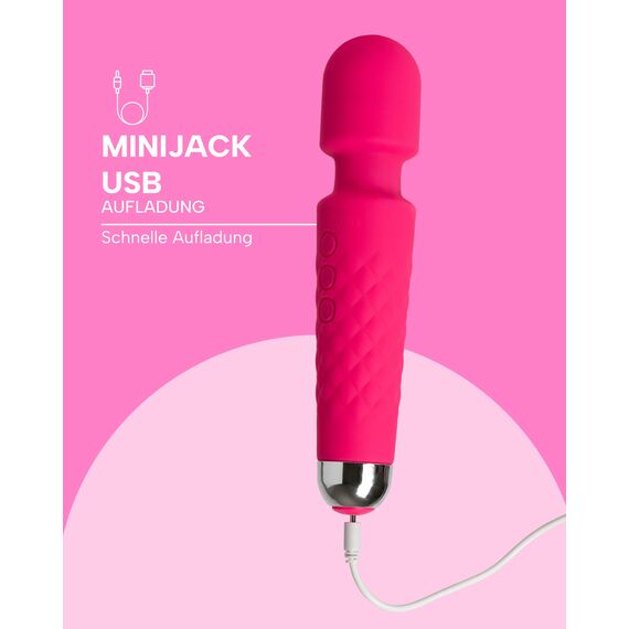 MySecretCase Vibratorensets für Frauen Klitoris 20cm Auflege Vibration für Frauen Kabellos 20 Vibrationen + 8 Geschwindigkeiten Vibrator für Frauen Sexspielzeug Paar Vibrator Klitoris Wasserdicht USB
