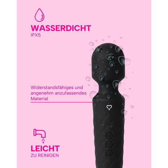 MySecretCase Vibratorensets für Frauen Klitoris 20cm Auflege Vibration für Frauen Kabellos 20 Vibrationen + 8 Geschwindigkeiten Vibrator Sexspielzeug Paar Vibrator Klitoris Wasserdicht USB