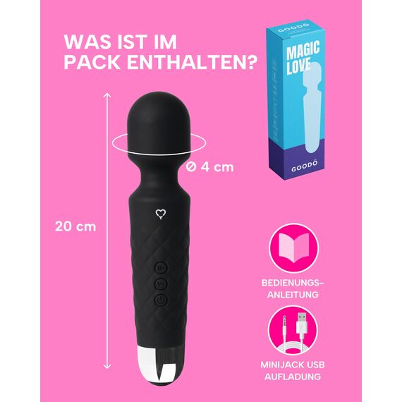 MySecretCase Vibratorensets für Frauen Klitoris 20cm Auflege Vibration für Frauen Kabellos 20 Vibrationen + 8 Geschwindigkeiten Vibrator Sexspielzeug Paar Vibrator Klitoris Wasserdicht USB