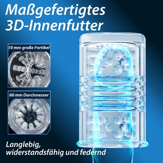 Honeyexp Masturbieren für Männer AI-Interaktion Masturbator mit Griff, Telefonhalterung und Saugnapfbasis, Sex Spielzeug für die Männer 7 Modi Teleskopfunktion und Rotation App-Steuerung Masturbatoren