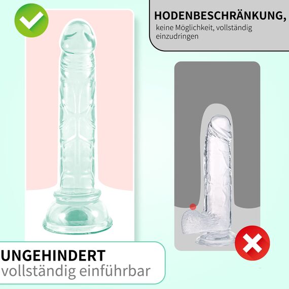 Yivans Analplug Anfänger Analdildo Silikon Transparent Dildo Set(Ø20mm, Ø23mm, Ø30mm) Erotik Sexspielzeug Männer Anal Prostata Massage Masturbations Frauen G-Punkt-Stimulation Dildo Butt plug