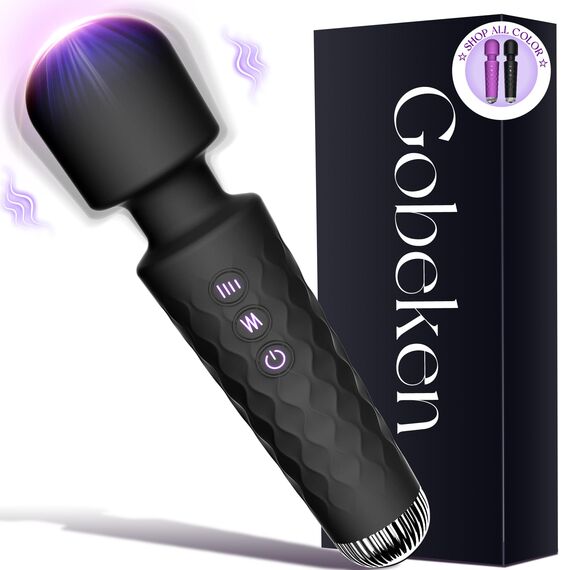 Gobeken Vibrator Vibration für frauen, Dildo APP-Steuerung, Sex Spielzeug für die Frau Paare Männer 10 Intensitäten, Vibratorensets für frauen 20 Frequenzen Sex Toys schwarz Fingerüberzieher