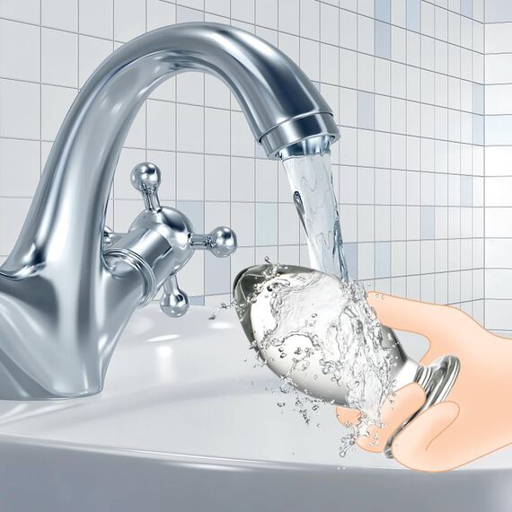 SXOVO Glas Butt Plug, Clear Anal Plugs Butt Plug Kristallglas Dildo Anal Klassische Dildos Anal Dildo Anal Toys Sexspielzeug für Männer und Frauen, Erwachsene Paare, Einsteiger (S)