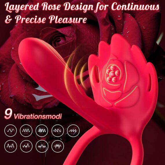 Tagnaff Leise Vibrator Sex Spielzeug für die Paare Frau Extrem Sex mit 6 Penisring, KI-Dialog Butterfly Vibratorensets für Frauen Klitoris, Dildo Vibration für Frauen, Bdsm Sexspielzeug Sets, Sex Toys