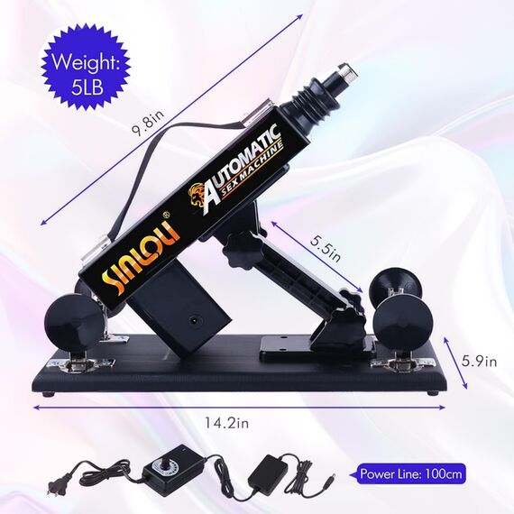 Fickmaschine Sinloli Automatische Sexmaschine Liebesmaschine mit per App gesteuertem stoßendem Dildo-Sexspielzeug für Männer und Frauen, verstellbare Erwachsenen-Masturbationsmaschine mit 7 Anhängen