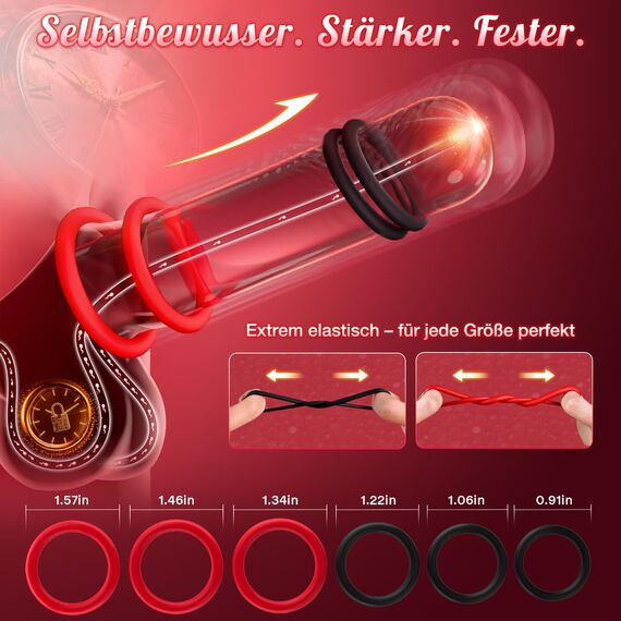 Tagnaff Leise Vibrator Sex Spielzeug für die Paare Frau Extrem Sex mit 6 Penisring, KI-Dialog Butterfly Vibratorensets für Frauen Klitoris, Dildo Vibration für Frauen, Bdsm Sexspielzeug Sets, Sex Toys